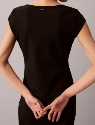 fitted sleeveless rib knit midi dress Blue Ribbed Knit Sleeveless Fitted Midi Dress