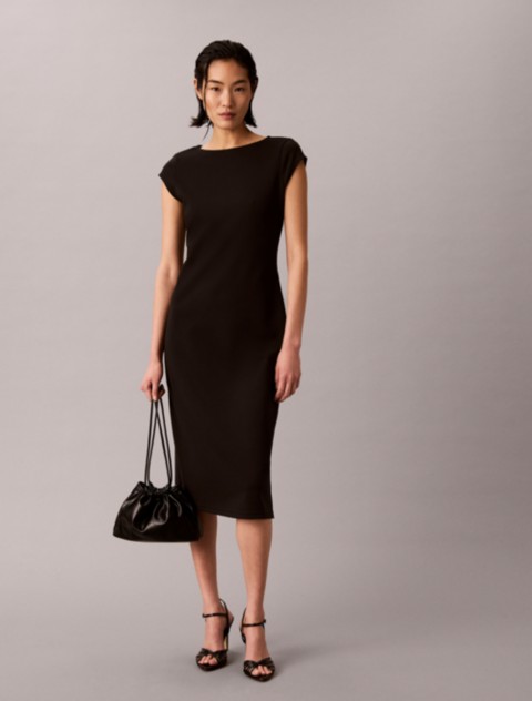 Женские платья Calvin Klein Ponte Midi Dress