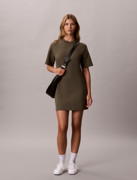 Женские платья Calvin Klein Monogram Mini Sweatshirt Dress