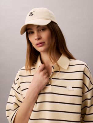 Женские рубашки Calvin Klein Stripe Cropped Boxy Polo Shirt — фото 3