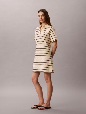 Женские платья Calvin Klein Striped Pique Polo Mini Dress — фото 2