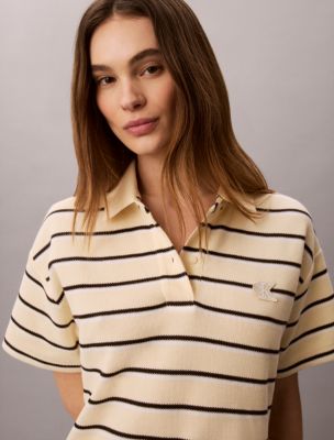 Женские платья Calvin Klein Striped Pique Polo Mini Dress — фото 3