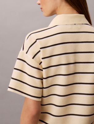 Женские платья Calvin Klein Striped Pique Polo Mini Dress — фото 4