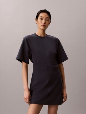 Logo Rib Interlock T-Shirt Dress, India Ink