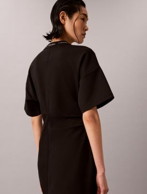 Logo Rib Interlock T-Shirt Dress | Calvin Klein