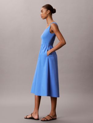 Gathered Midi Dress | Calvin Klein USA