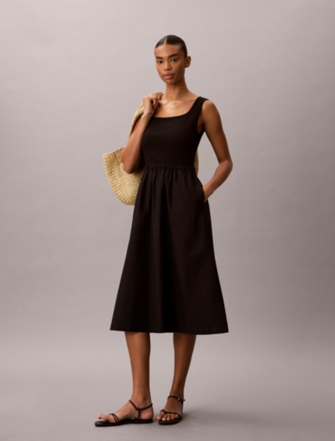 Женские платья Calvin Klein Gathered Midi Dress