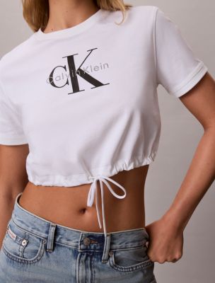 Женские футболки Calvin Klein Monologo Cropped T-Shirt — фото 6