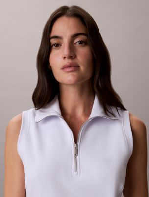 Женские платья Calvin Klein French Terry 1/4 Zip Sleeveless Dress — фото 4