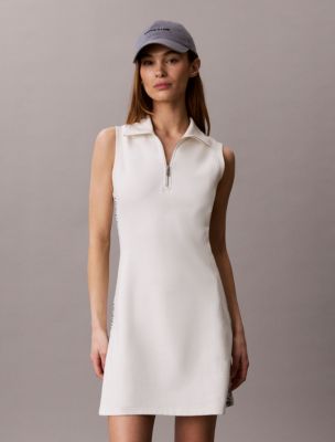 calvin klein white dress gold zipper Women's Shift W/Gold Hardware, Black, 2 at Amazon Women's Clothing store Zip Back Calvin Klein Women's V-Neck Long-Sleeved