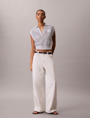 Женские топы Calvin Klein Monogram Crochet Cropped Top — фото 5
