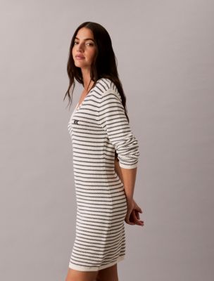 Женские платья Calvin Klein Stripe Rib Mini Dress — фото 2