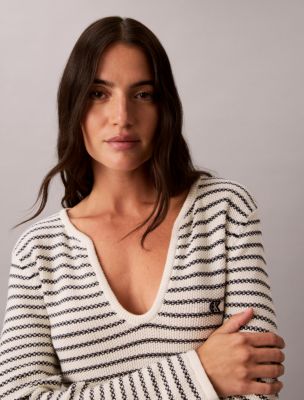 Женские платья Calvin Klein Stripe Rib Mini Dress — фото 3
