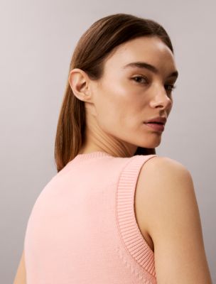 Женские топы Calvin Klein Textured Monogram Tank Top — фото 5