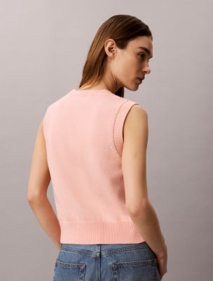 Женские топы Calvin Klein Textured Monogram Tank Top — фото 6