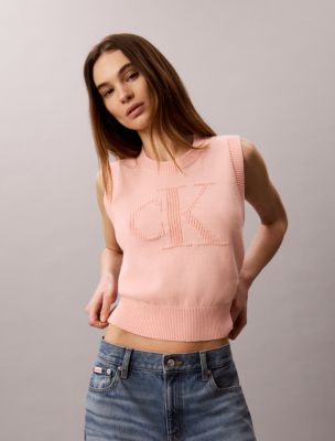 Textured Monogram Tank Top, Peachy Day