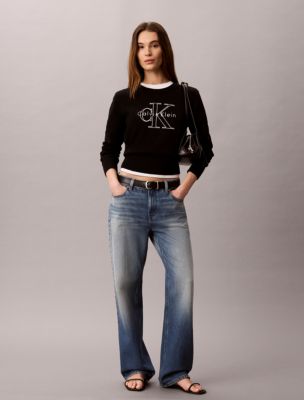 Женские свитеры Calvin Klein Monologo Outline Sweater — фото 2