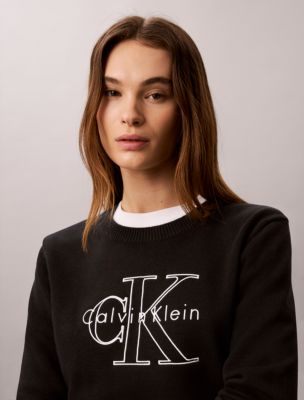 Женские свитеры Calvin Klein Monologo Outline Sweater — фото 3