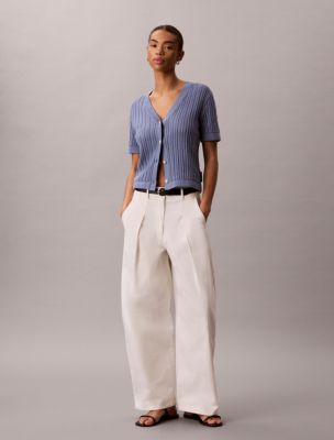 Женские свитеры Calvin Klein Open Stitch Button-Down Sweater — фото 3