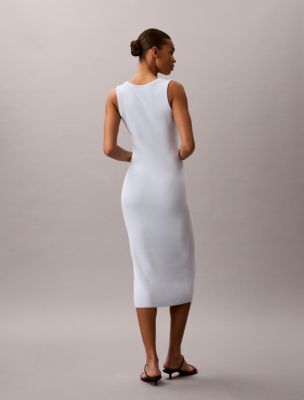calvin klein cotton midi dress Cotton Poplin Midi Dress Calvin Klein