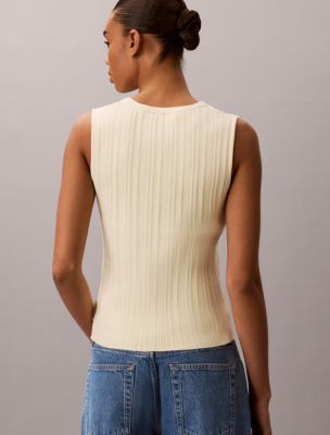 Женские топы Calvin Klein Rib V-Neck Tank Top — фото 4