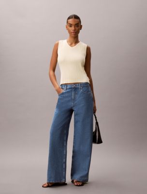 Женские топы Calvin Klein Rib V-Neck Tank Top — фото 5