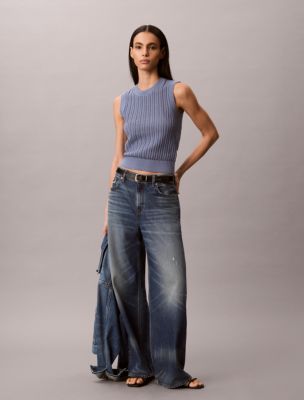 Женские свитеры Calvin Klein Open Stitch Sweater Tank — фото 2