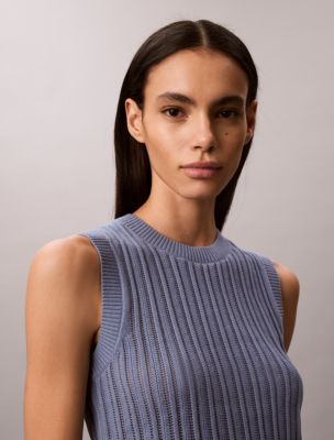 Женские свитеры Calvin Klein Open Stitch Sweater Tank — фото 3