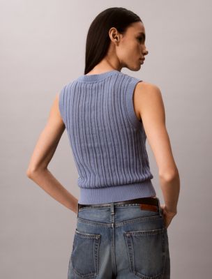Женские свитеры Calvin Klein Open Stitch Sweater Tank — фото 4