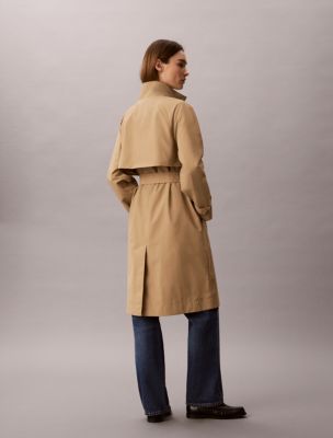 Женские куртки Calvin Klein Tech Long Trench Coat — фото 3