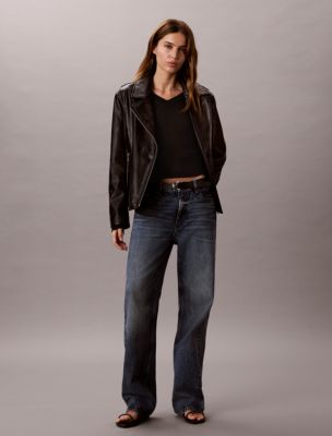 Женские куртки Calvin Klein Faux Leather Moto Jacket — фото 3