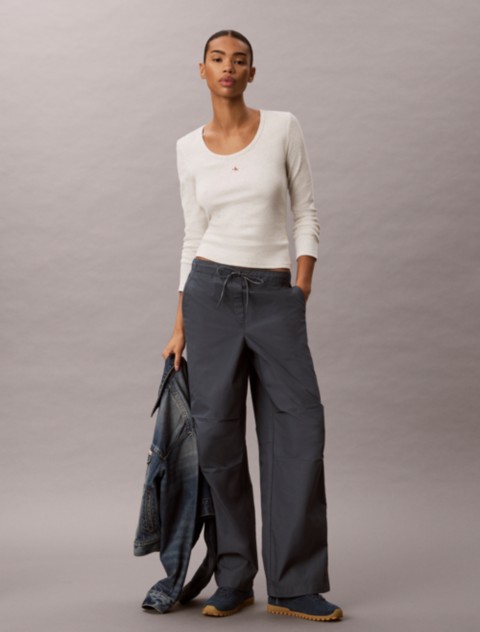 Женские брюки Calvin Klein Cotton Ripstop Pull-On Pants