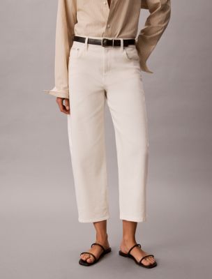 Женские джинсы Calvin Klein Barrel Leg Cropped Pants — фото 2