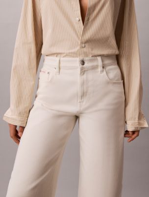 Женские джинсы Calvin Klein Barrel Leg Cropped Pants — фото 5
