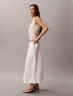 Женские юбки Calvin Klein Cotton Poplin Midi Skirt — фото 3