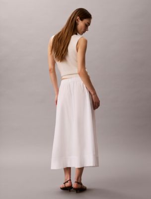 Женские юбки Calvin Klein Cotton Poplin Midi Skirt — фото 5