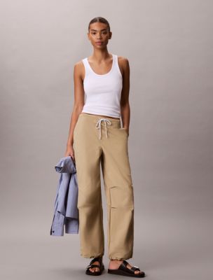 Crinkle Nylon Pants, Cornstalk