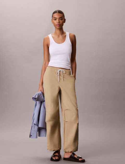 Женские брюки Calvin Klein Crinkle Nylon Pants