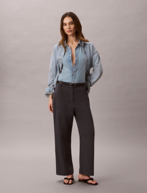 Женские брюки Calvin Klein Marcy Twill Wide Leg Pants