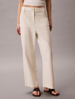 Marcy Twill Wide Leg Pants | Calvin Klein