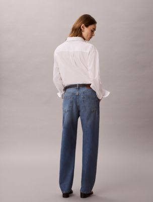 Женские джинсы Calvin Klein 90s Straight Cotton Linen Jeans — фото 3