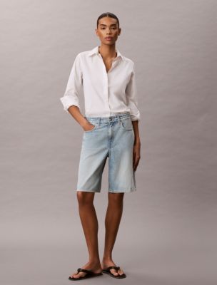Denim Bermuda Shorts, Fresh Water