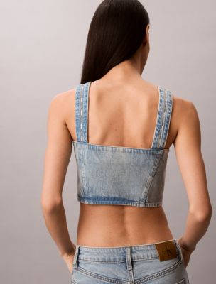Женские топы Calvin Klein Denim Trucker Tank Top — фото 5