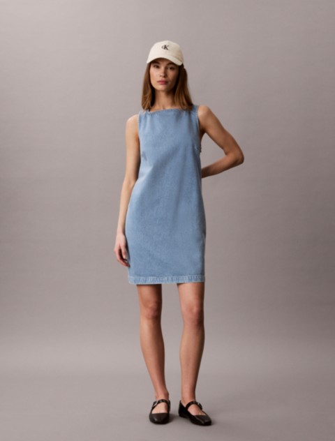 Женские платья Calvin Klein V-Neck Denim Shift Dress