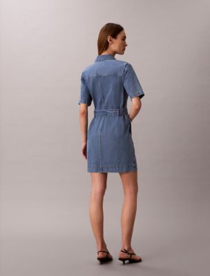 Denim Belted Shirt Dress | Calvin Klein USA