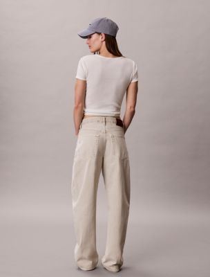 Женские джинсы Calvin Klein Relaxed Barrel Jeans — фото 3