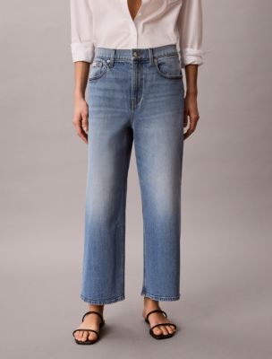 Женские джинсы Calvin Klein Cropped Wide Leg Jeans — фото 2