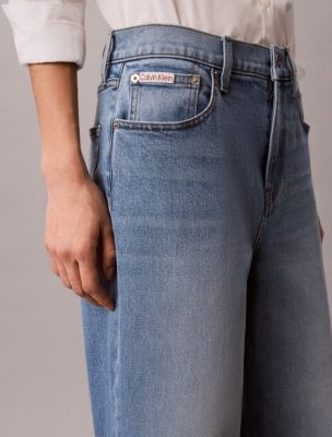 Женские джинсы Calvin Klein Cropped Wide Leg Jeans — фото 6