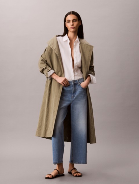 Женские джинсы Calvin Klein Cropped Wide Leg Jeans