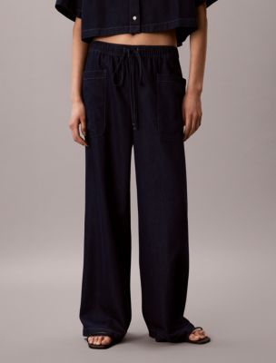 Женские джинсы Calvin Klein Cotton Lyocell Pull-On Cargo Pants — фото 2